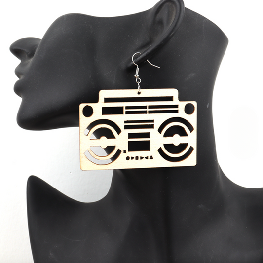 Boombox Earrings – Vibes by Judah-Claire